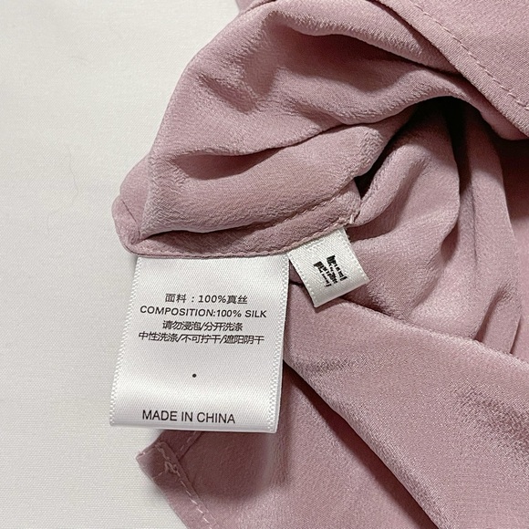 3/4 Sleeve 100% Silk Blouse - Picture 9 of 10